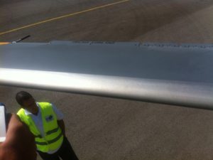 helicopter rotor blade cleaning after